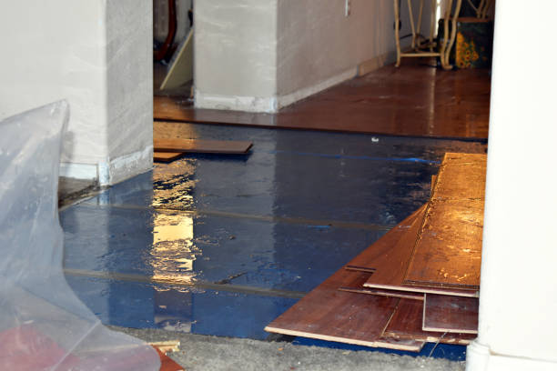 Professional Flood Cleanup technician working in Weston, CT